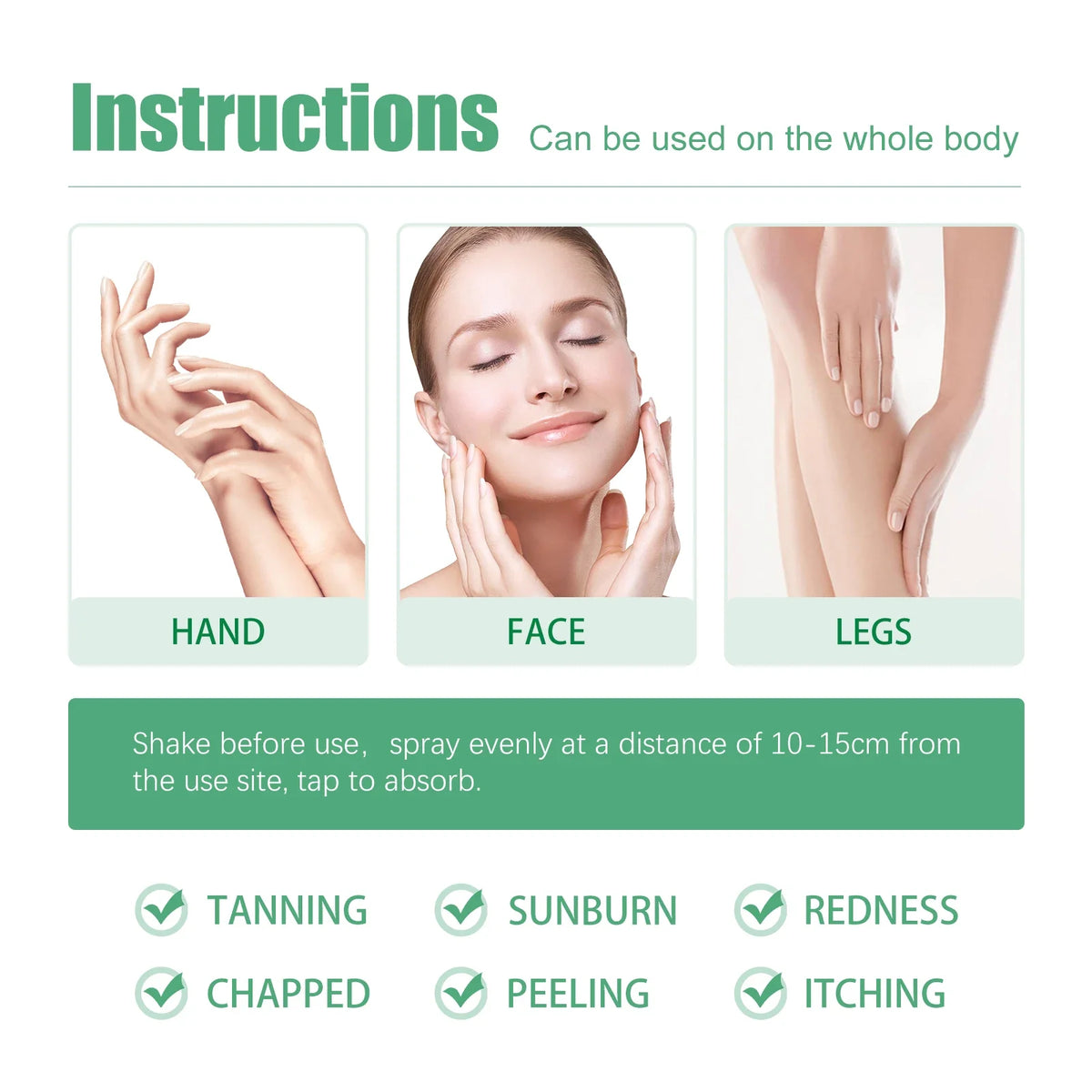 OUOHE Aloe Vera After-Sun Gel – Hydrating Skin Repair 50g