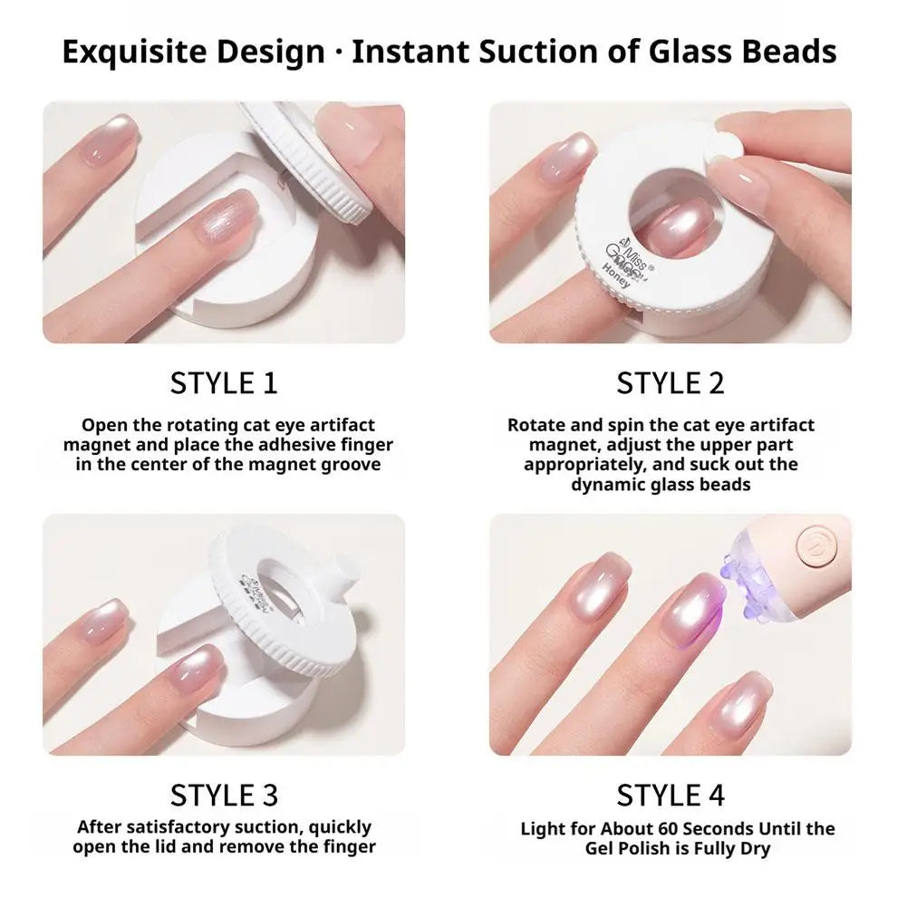 360° Rotating Cat Eye Nail Magnet Tool for Gel Manicure