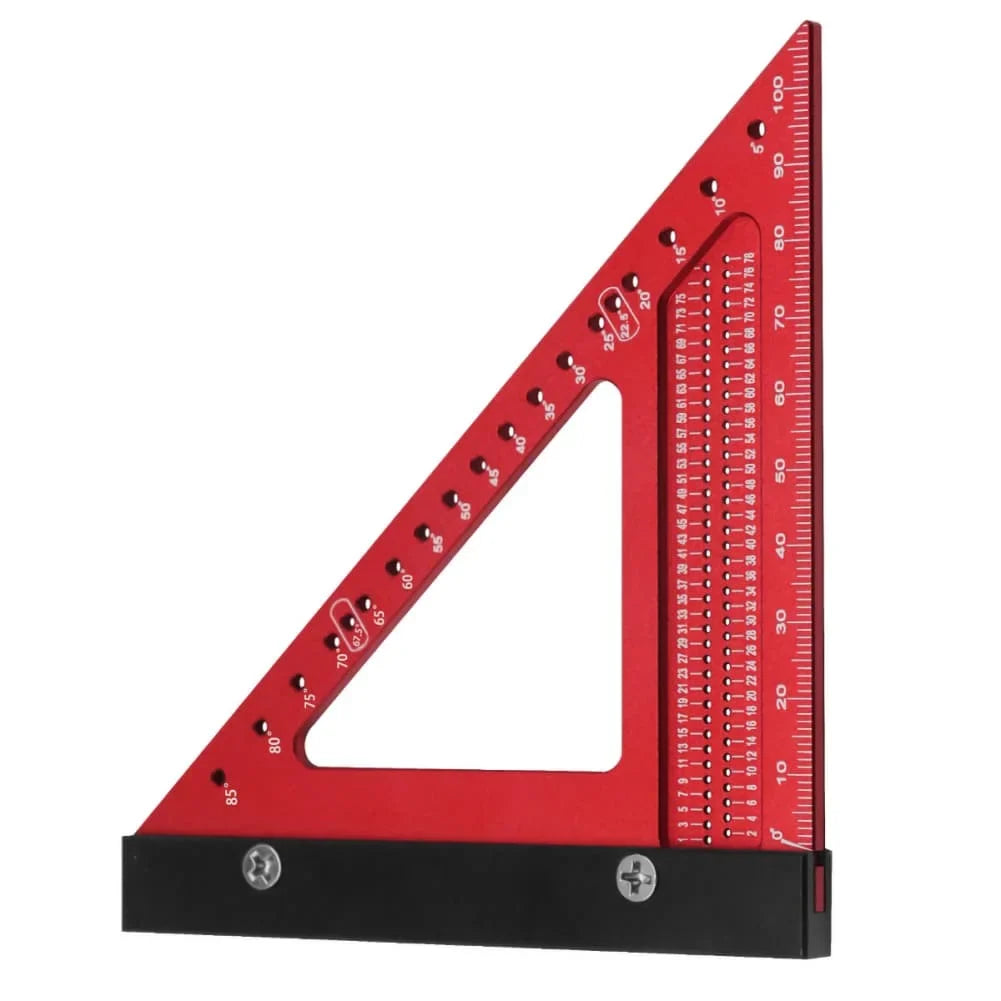 Aluminum Alloy Woodworking Triangle Ruler – Angle Marker
