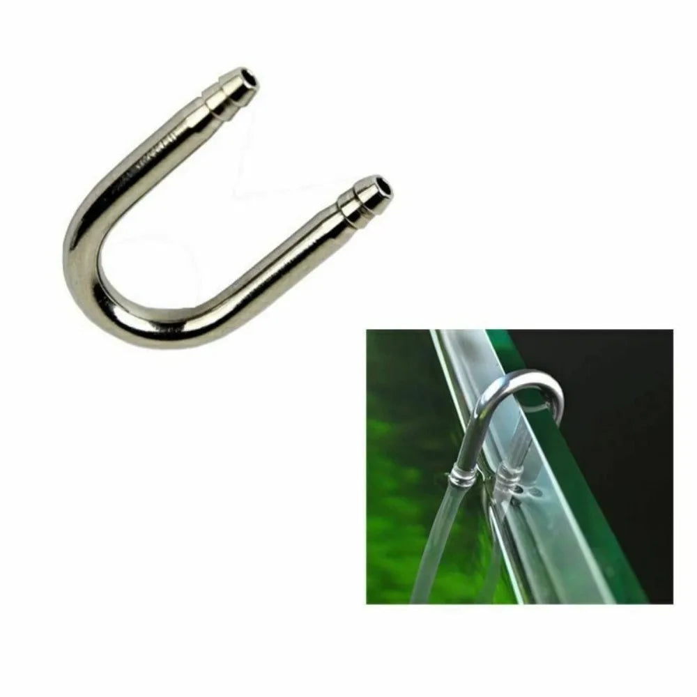 U-Shape Stainless Steel Aquarium CO2 & Air Tube Connector
