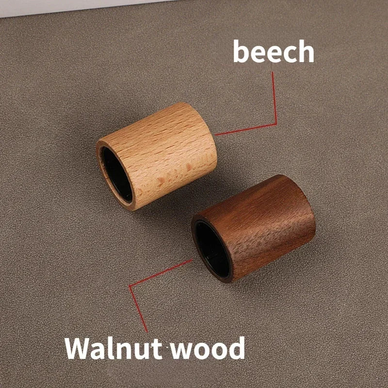 Portable Glass Spray Bottle 30ml 50ml | Refillable Wood Cap