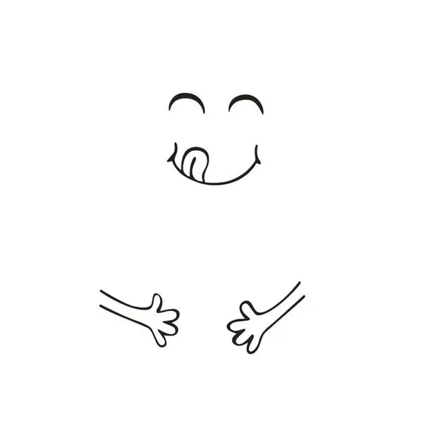 Cute Happy Face Fridge Magnet Sticker | Kitchen Wall Decor