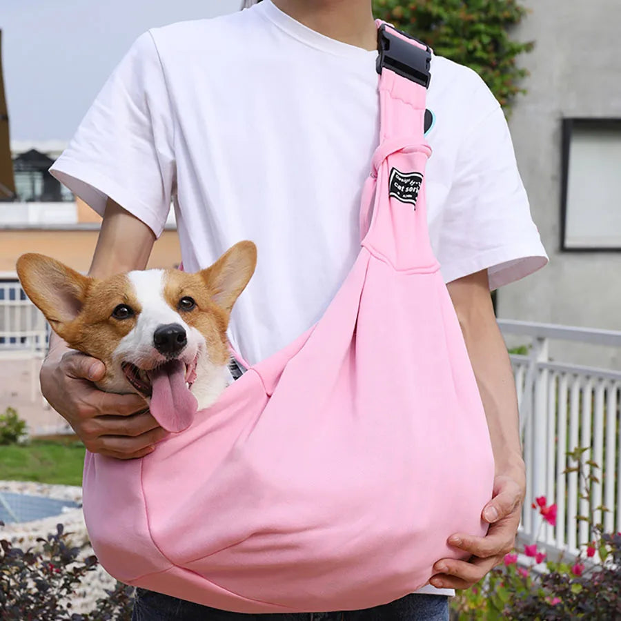 Single Shoulder Pet Carrier Bag – Adjustable Strap, Up to 6.5kg