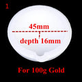 Quartz Silica Melting Crucible for Gold & Silver | 100g–500g