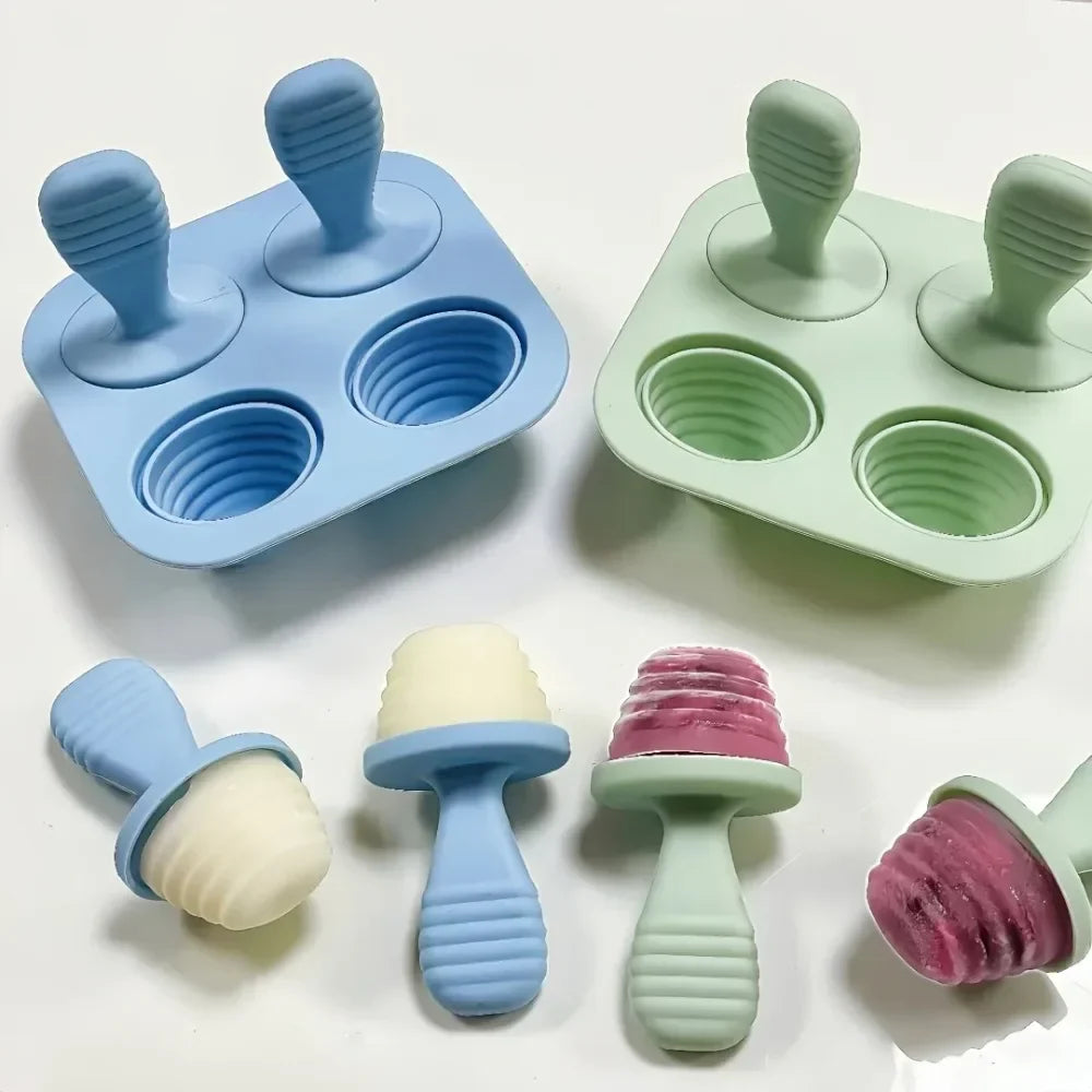 Silicone Ice Cream Mold – Reusable Popsicle & Frozen Treat Tray