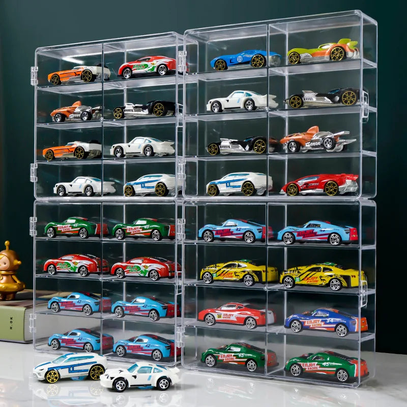 Acrylic Display Storage Cabinet – Dustproof, Stackable 1:64 & 1:32