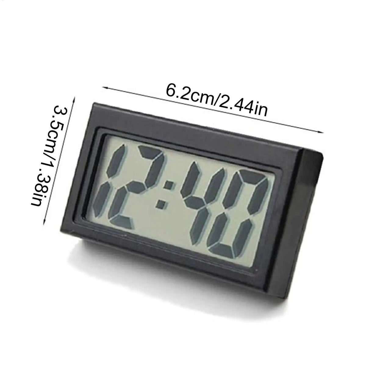 Adhesive Digital Watch Car Clock Small Stick LED Electronic Dashboard
