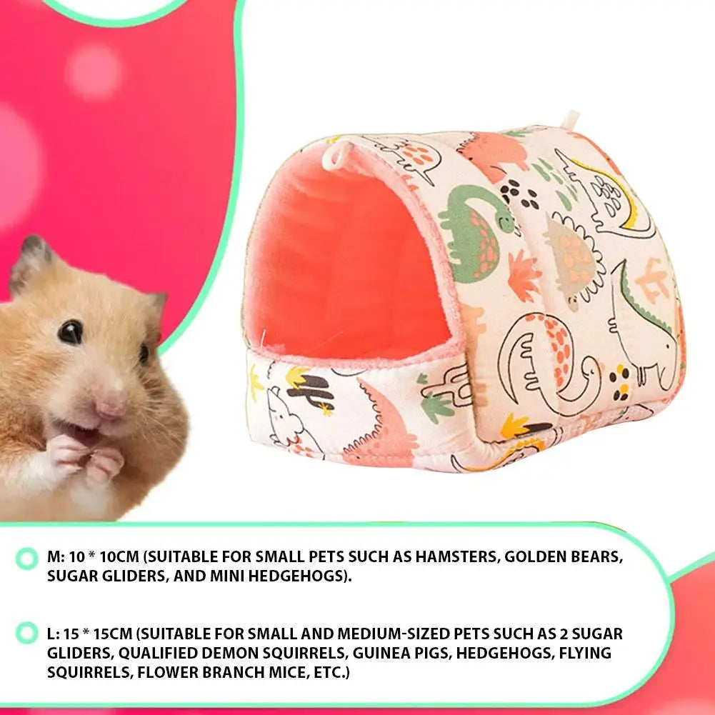 Plush Hamster Nest | Cozy Cotton Bed for Small Pets