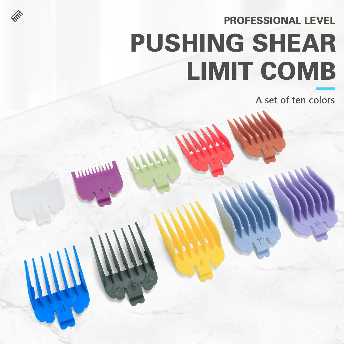10-Piece Universal Hair Clipper Guard Comb Replacement Set