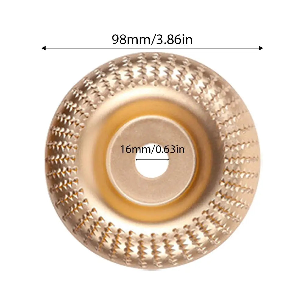 Wood Carving Grinding Disc 16mm Bore – Angle Grinder Shaping Wheel