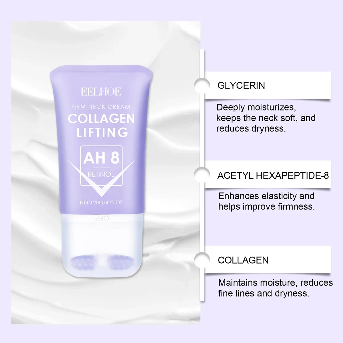 Daily Roll-On Neck Cream – Firming & Hydrating Formula 120g