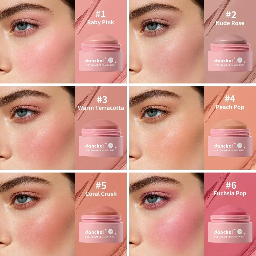 Matte Cream Blush Stick – Waterproof & Long-Lasting | 6 Shades