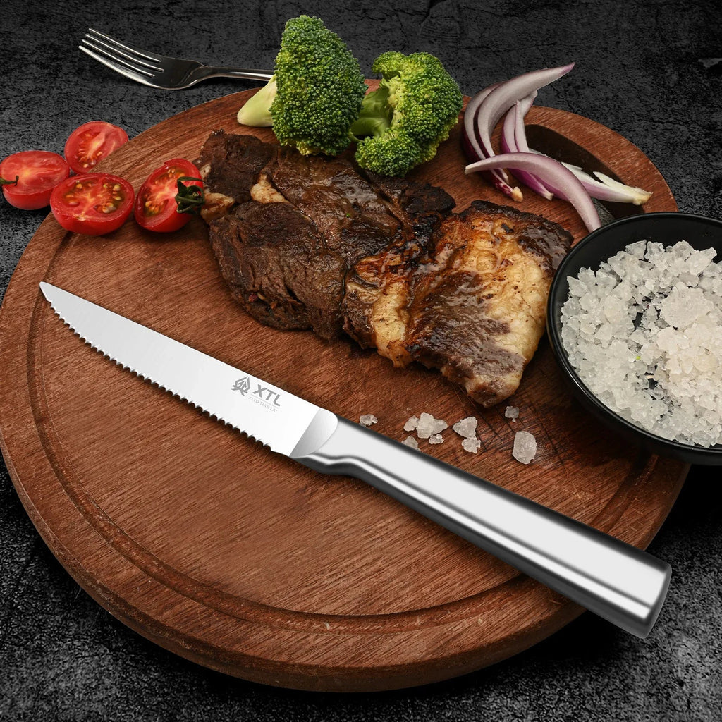 PLYS Stainless Steel Steak Knife Set – 4, 6 or 8 Piece