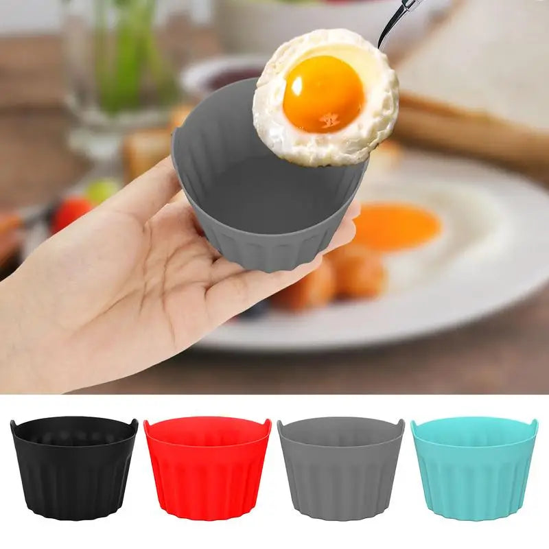 Silicone Air Fryer Egg Poacher Reusable Poaching Cups Cooker Baking