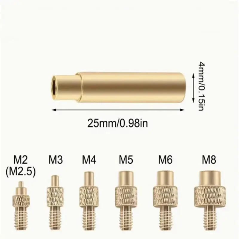 7 9 Heat Insert Nut Iron Tip M2 M3 M4 M5 M6 M8 Brass Thread Embedded