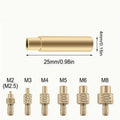 7 9 Heat Insert Nut Iron Tip M2 M3 M4 M5 M6 M8 Brass Thread Embedded