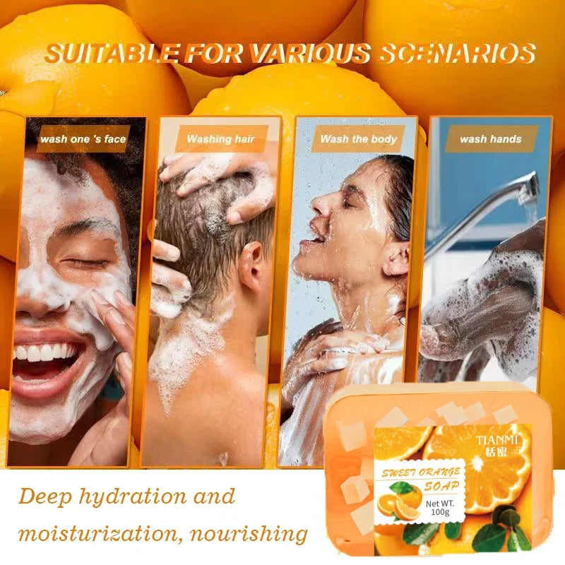 Sweet Orange & Glycerin Jelly Soap – Face & Body Cleanser