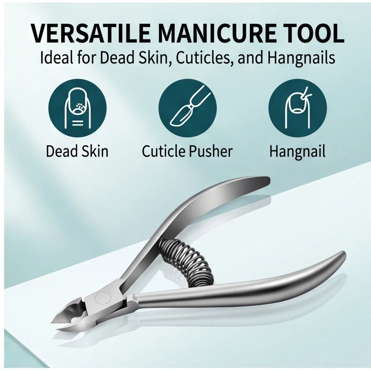 Professional Pedicure Nail Tools Double Springs Cuticle Trimmer Sharp