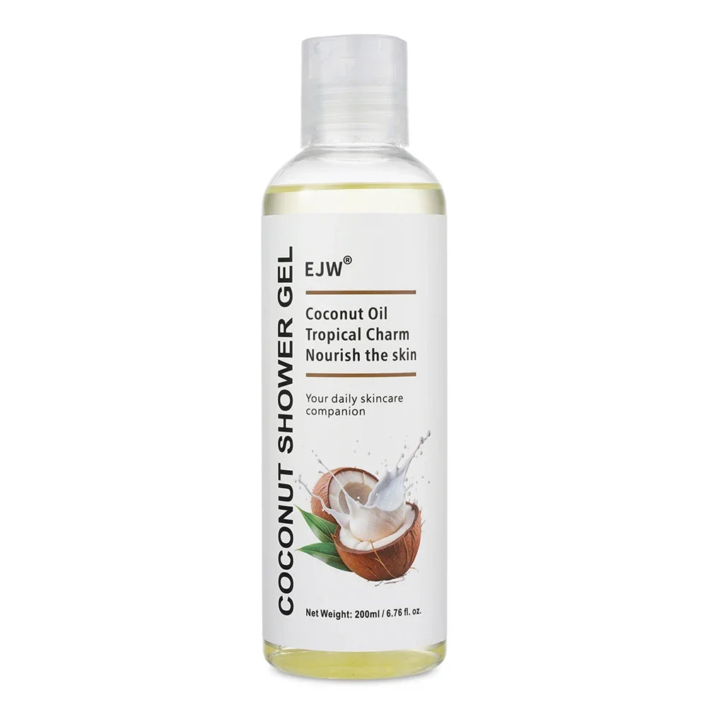 Coconut Body Wash & Scrub – Moisturizing Exfoliating Gel