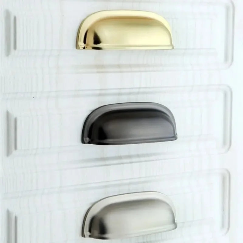 Retro Antique Shell Cabinet Handle & Knob – Zinc Alloy Drawer Pull