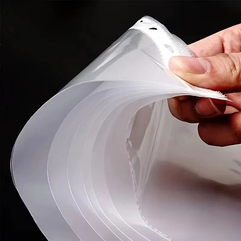 50 100 Piezas Carpetas Transparentes A4 PP 11 Orificios 3 Anillos