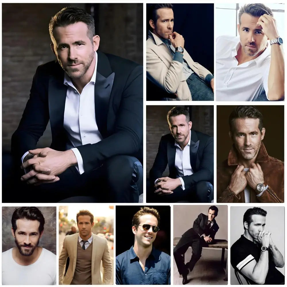 Ryan Reynolds HD Art Poster – Waterproof Sticky Wall Decor