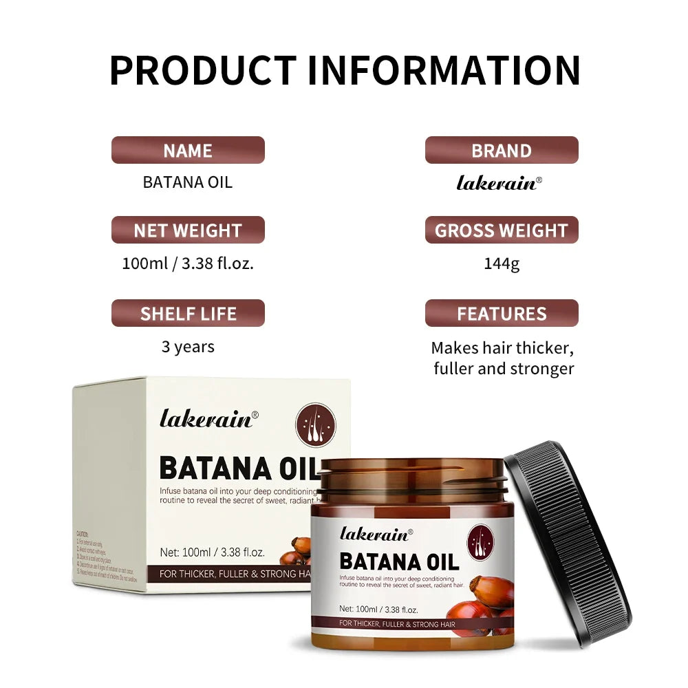 Batana Oil Unrefined Raw – Thicker, Fuller & Stronger Hair 100ml