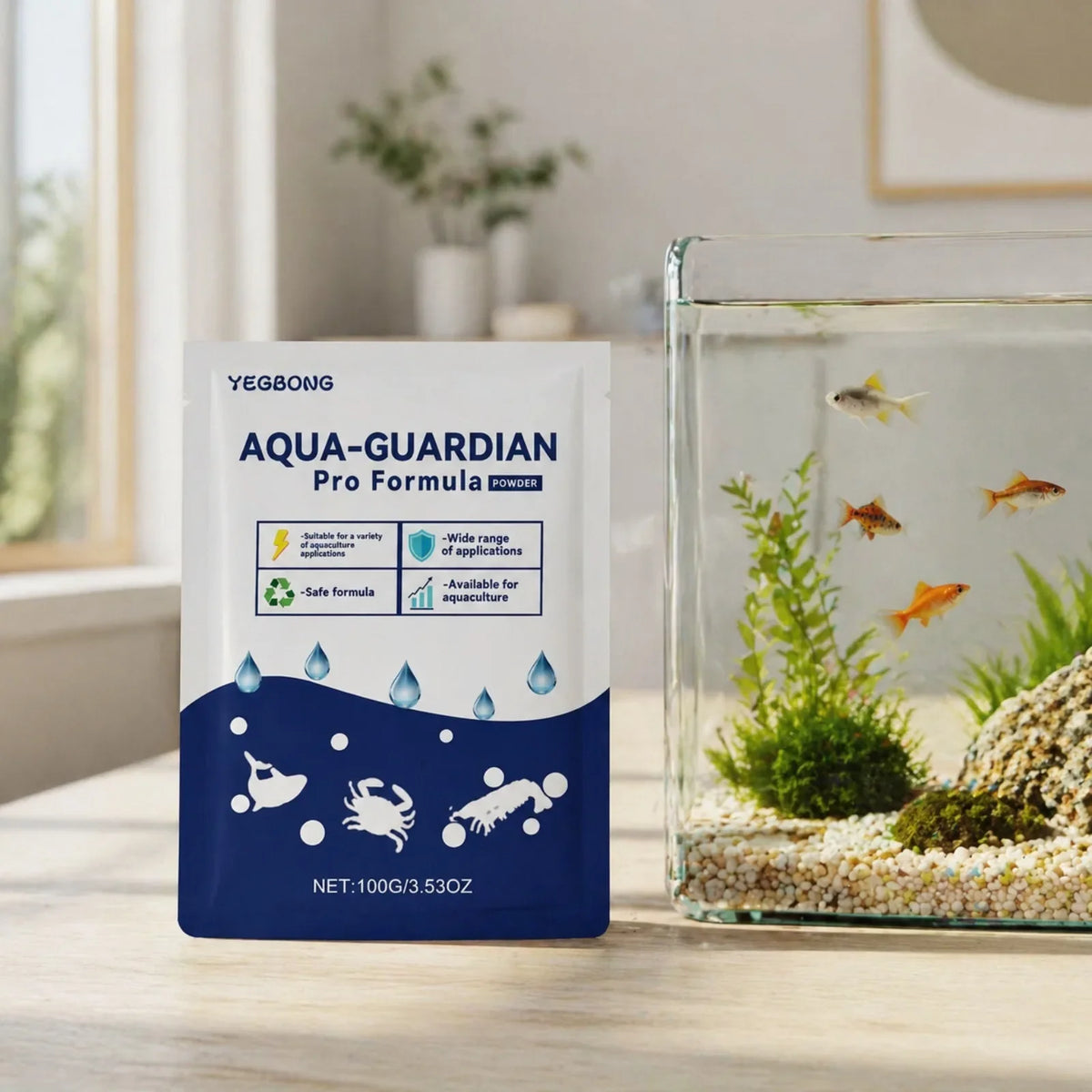 Aqua-Guardian Water Clarifier Powder 100g | Fish Tank & Aquarium