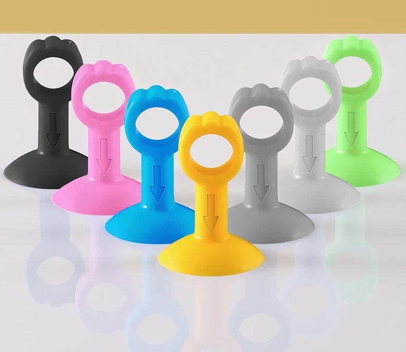 Silent Suction Cup Door Stop – Wall & Floor Door Bumper