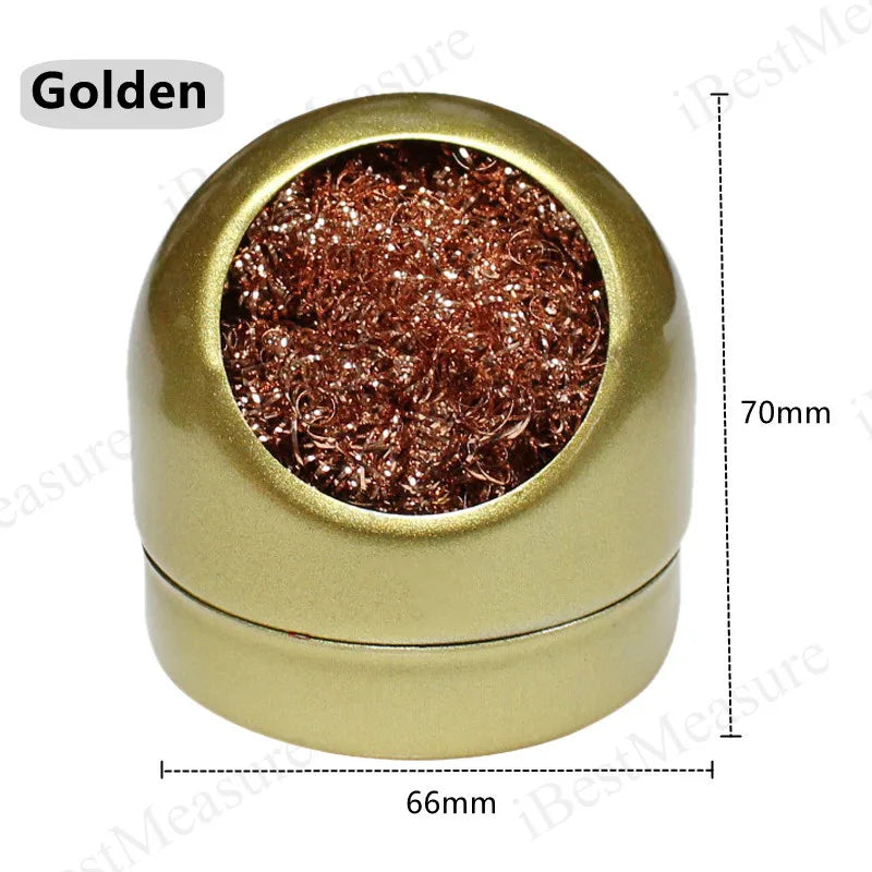 Soldering Iron Tip Cleaner Welding Cleaning Copper Wire Ball Sponge