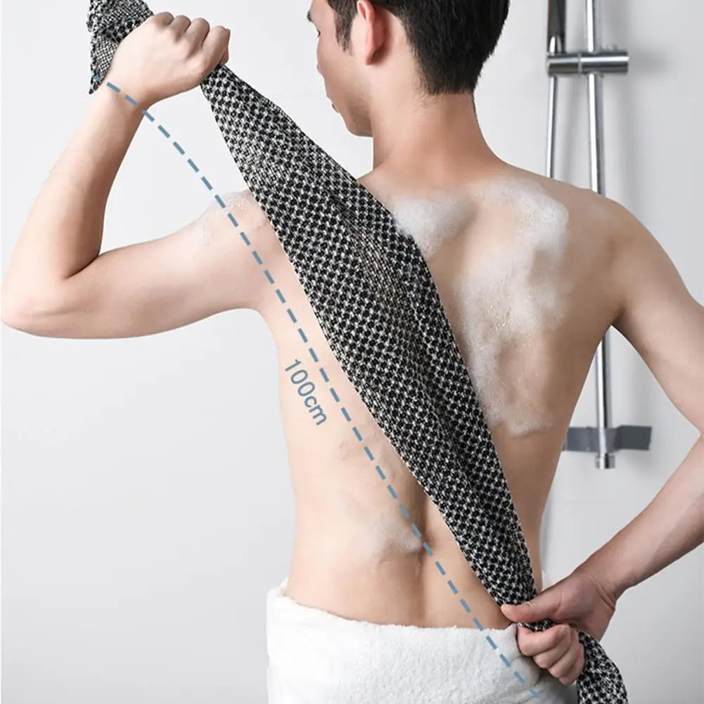 Long Strip Exfoliating Bath Scrubber & Back Washer