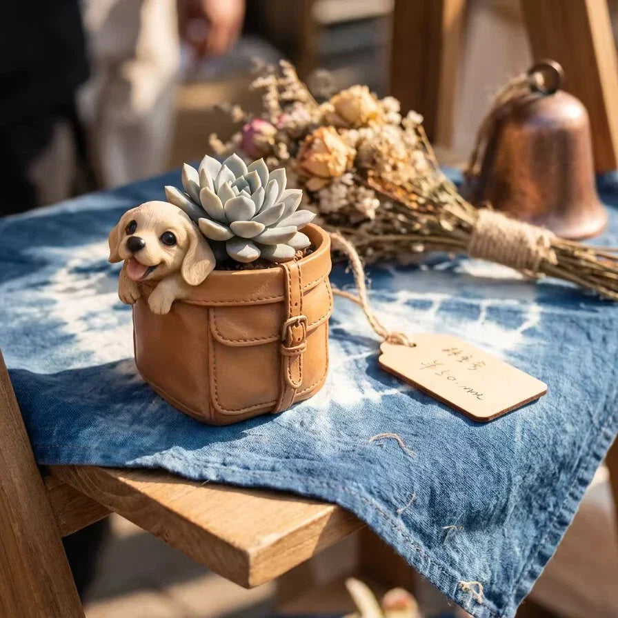 Dog Bag Flower Pot Silicone Molds DIY Succulent Plant Flowerpot Vases