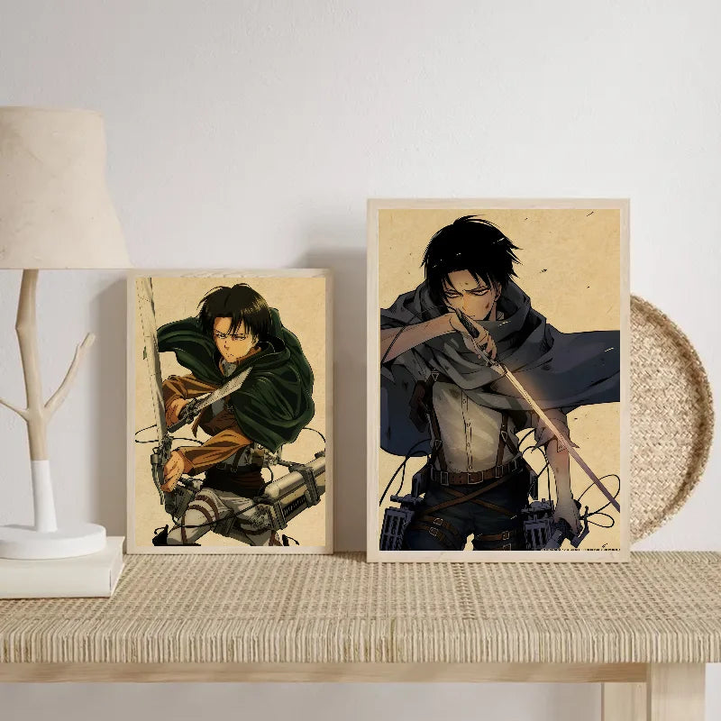 Attack on Titan Levi Ackerman Anime Poster | Wall Sticker Art