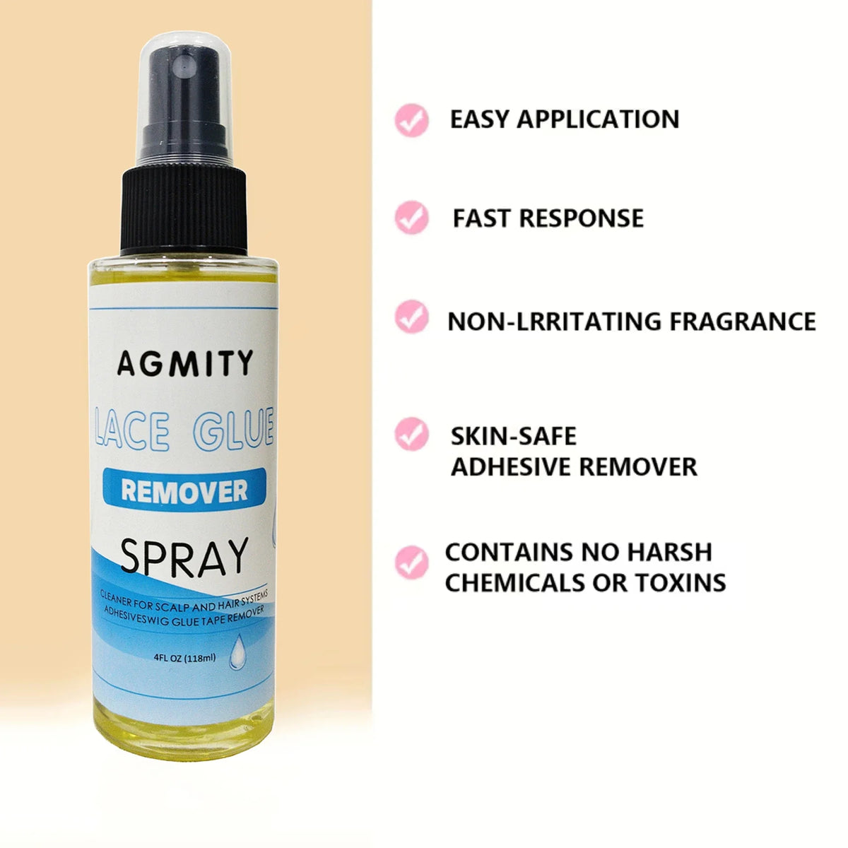 Wig Glue Remover Spray | Gentle Lace Front Adhesive Remover