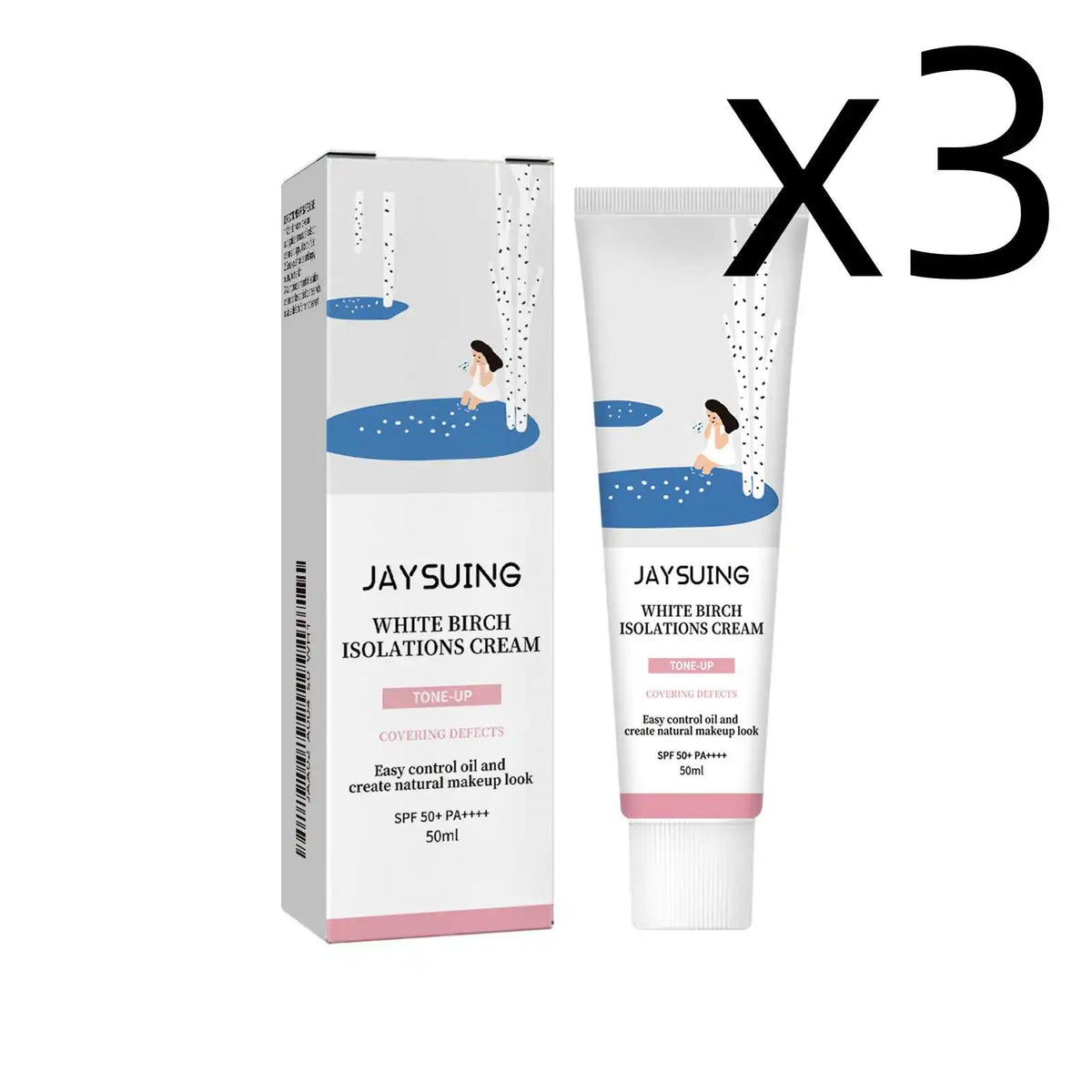 Jaysuing SPF 50+ PA+++ Sunscreen – Brightening & Hydrating 50ml