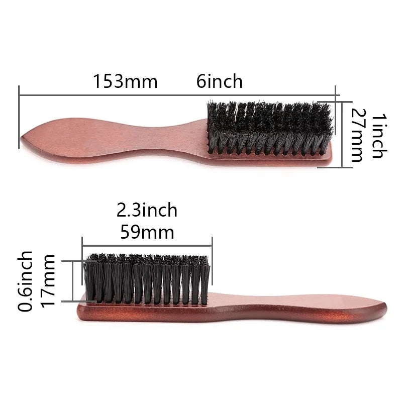 Wooden Handle Boar Bristle Beard Brush – Barber Grooming Tool