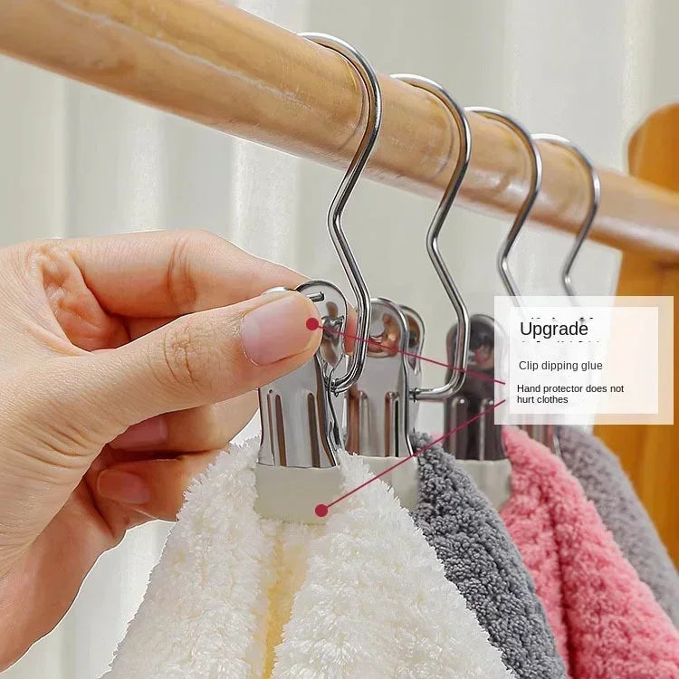 Stainless Steel Clothes Clips | Wardrobe & Laundry Organizer