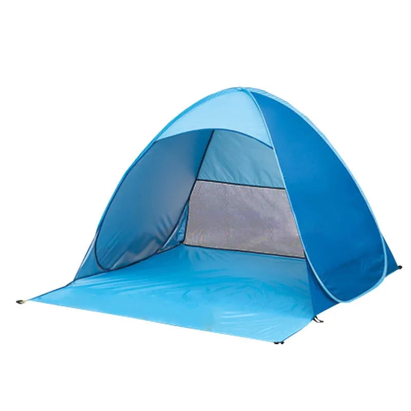 Foldable Beach Shade Tent – Portable Sun Shelter for 3–4