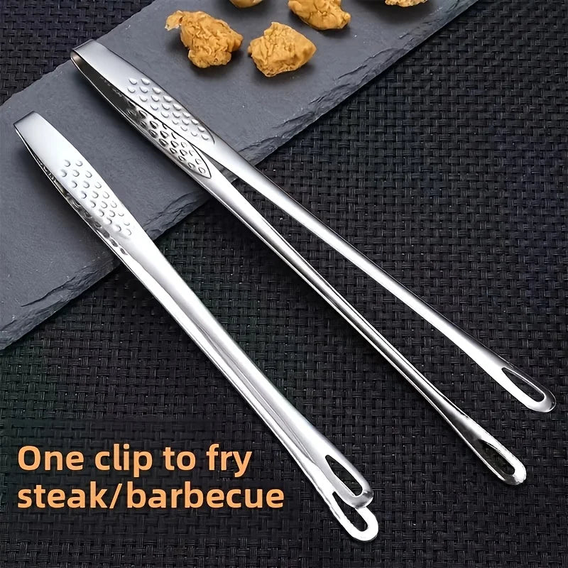 Stainless Steel BBQ Tongs | Barbecue, Bread & Ice Clips 1-2pc