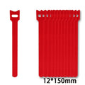 Reusable Self-Adhesive Nylon Cable Ties – Hook & Loop Colors