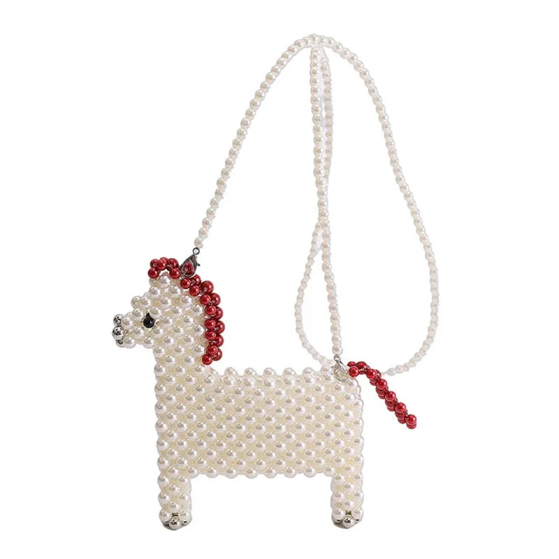 Mini Horse Crossbody Bag – Compact PVC Novelty Shoulder Bag