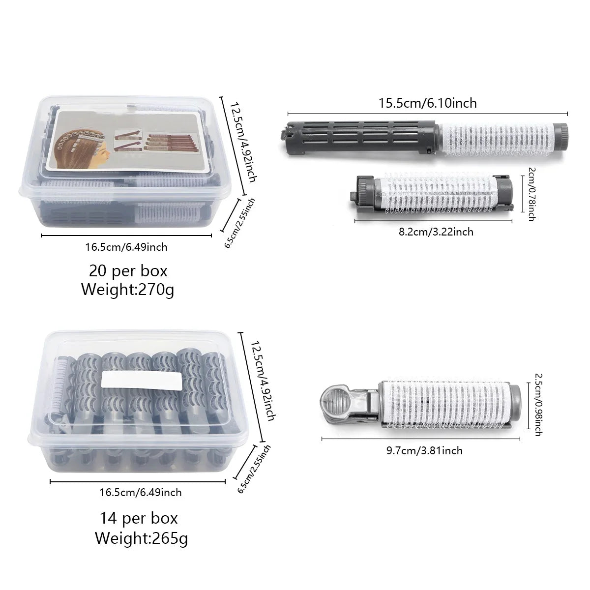 Salon Perm Rods – No-Heat Non-Slip Curler Clips for All Hair