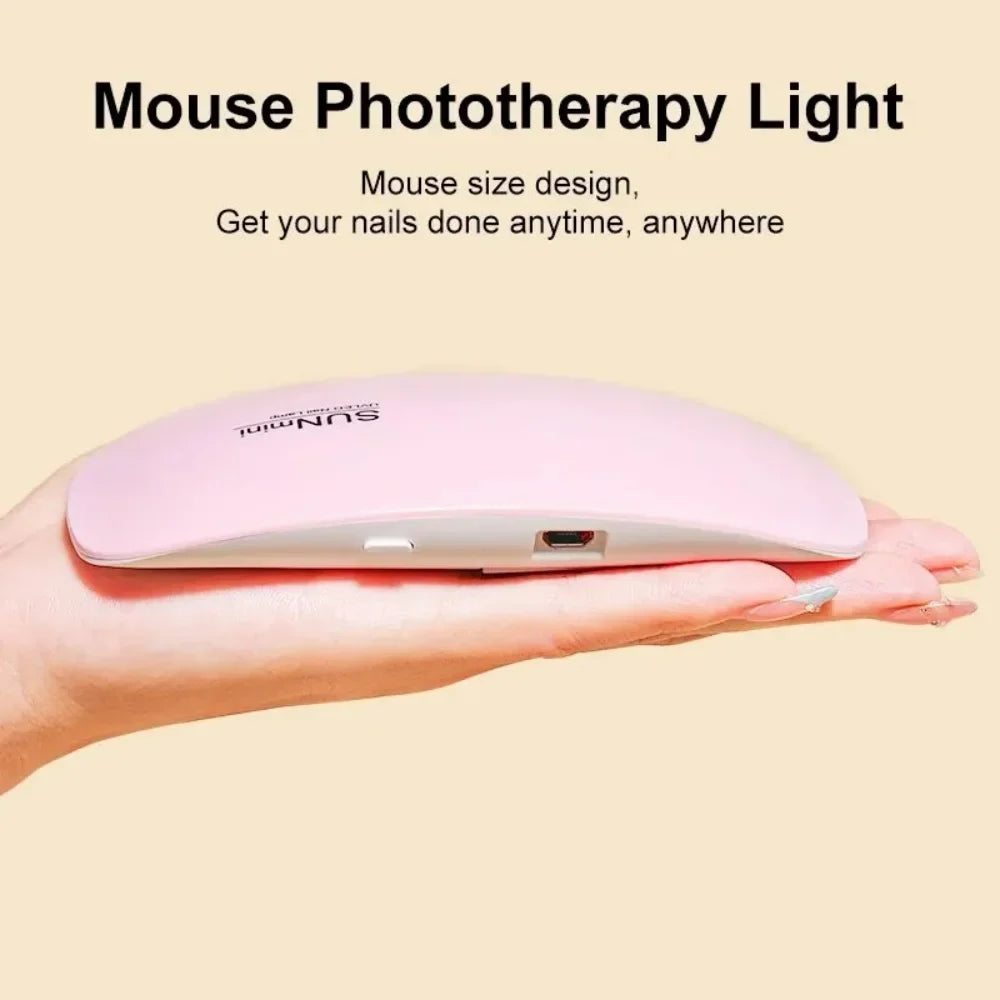 Mini UV LED Nail Lamp 6W – Portable Gel Polish Dryer & Manicure Tool