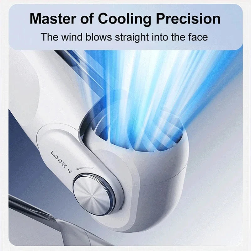 URGGU Bladeless Neck Fan USB Rechargeable – Outdoor Cooling