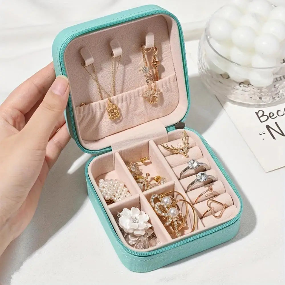 Mini Jewellery Box Organiser Travel Portable Storage Container