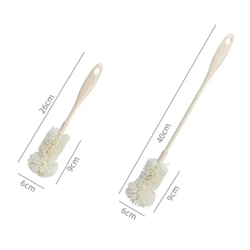 Sponge Brush Cup Scrubber Glass Cleaner Kitchen Cleaning Tool Long
