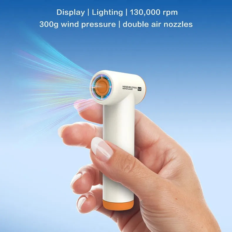 URGGU Mini Turbo Handheld Fan – USB Rechargeable Portable Fan