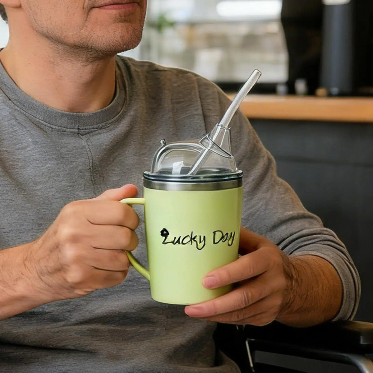 Adult Sippy Cup 350ml | Insulated for Seniors & Patients
