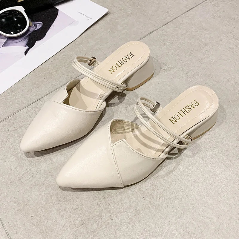 Women's Wedge Heel Pointed Toe Slip-On Sandals | Summer