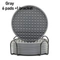 6-Pack Silicone Coasters – Heat Resistant Round Drink Mats 10cm